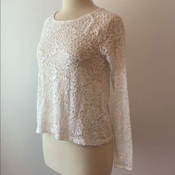 Lace long sleeve top🌻 - Picture 2 of 4
